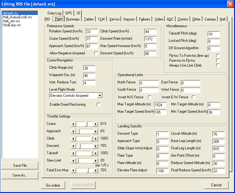 Product Tour - Flexible Flight Management Settings